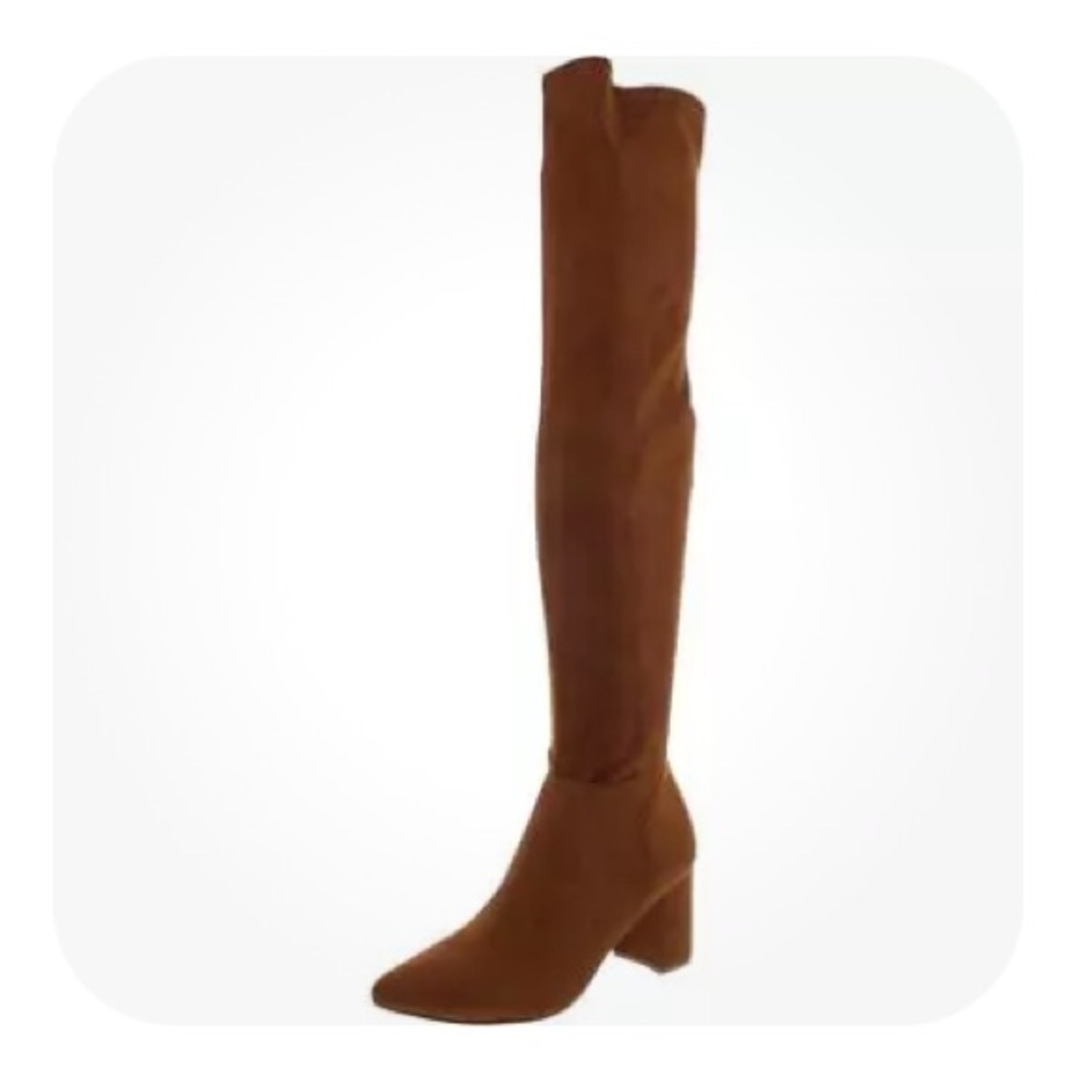 Steve Madden brown faux suede over the knee boot size 10 - Picture 2 of 13